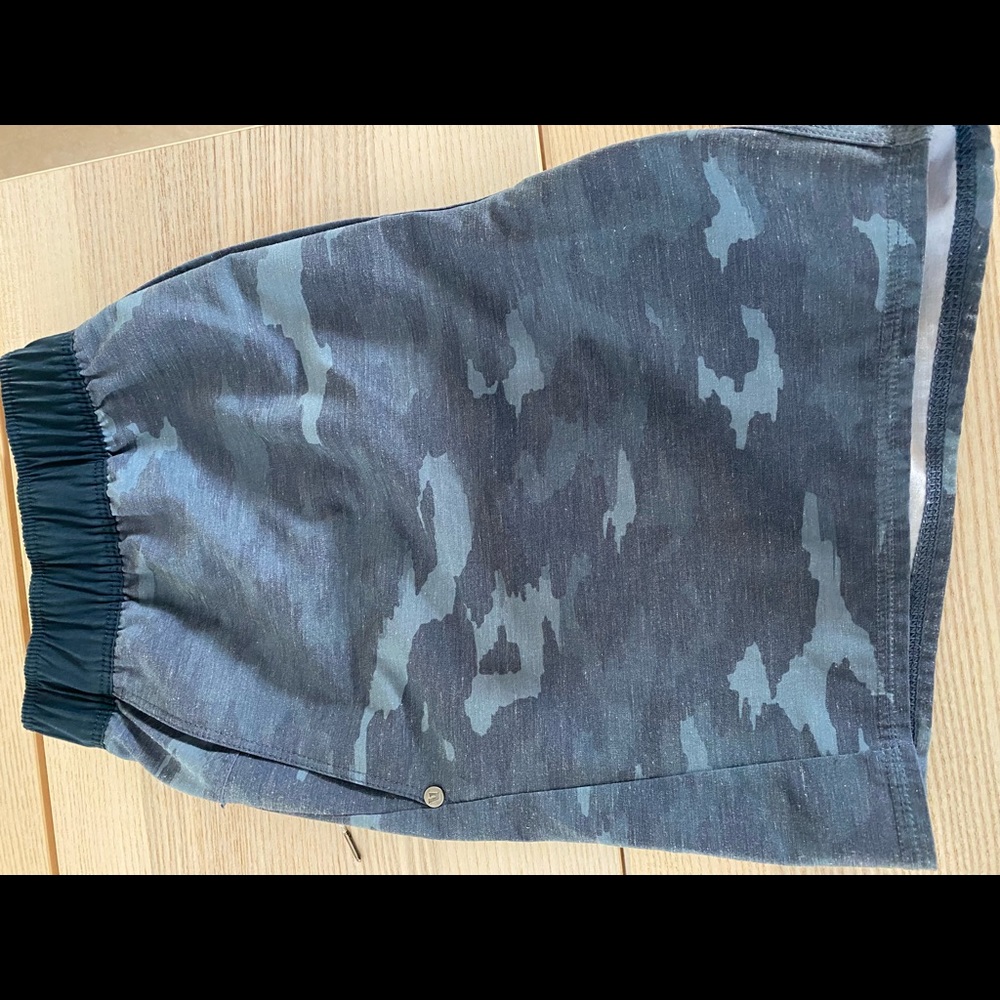 Vuori Blue Camo Athletic Shorts